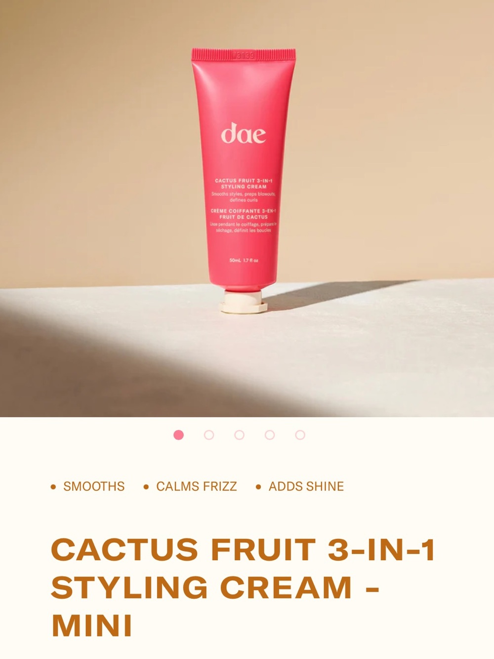 DAE Cactus fruit 3-in-1 styling cream!Smooths, calms frizz, adds shine!